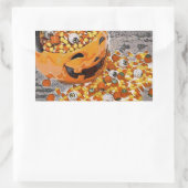 Halloween Eyeball Snoep Rechthoekige Sticker (Tas)