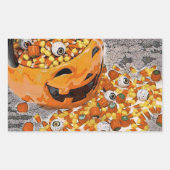 Halloween Eyeball Snoep Rechthoekige Sticker (Voorkant)