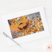 Halloween Eyeball Snoep Rechthoekige Sticker (Envelop)