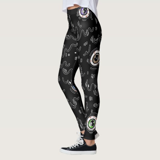 Halloween Eyeball Spooky Drip Leggings (Links)