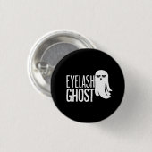 Halloween Eyelash Ghost Ronde Button 3,2 Cm (Voorkant /achterkant)