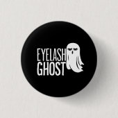 Halloween Eyelash Ghost Ronde Button 3,2 Cm (Voorkant)
