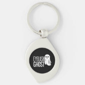 Halloween Eyelash Ghost Sleutelhanger (Voorkant)