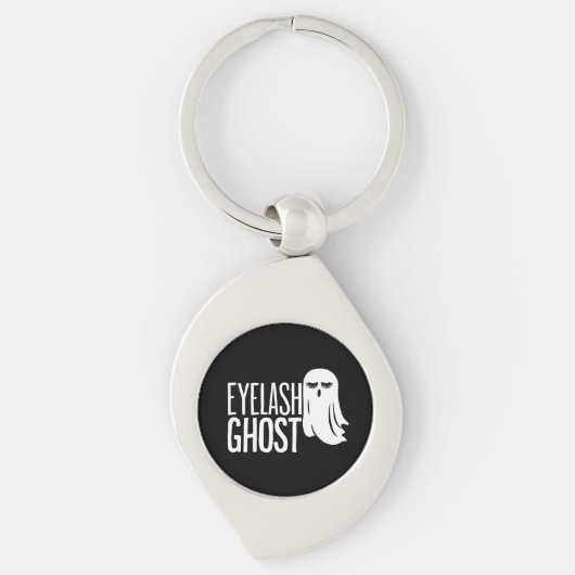Halloween Eyelash Ghost Sleutelhanger (Voorkant)