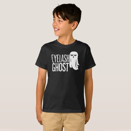 Halloween Eyelash Ghost T-shirt (Voorkant volledig)