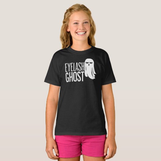 Halloween Eyelash Ghost T-shirt (Voorkant volledig)
