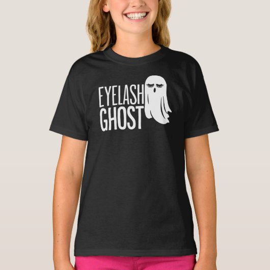 Halloween Eyelash Ghost T-shirt (Voorkant)