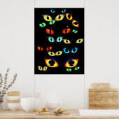 Halloween Eyes Poster (Keuken)