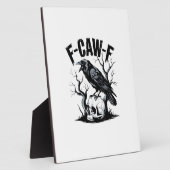 Halloween F-Caw-F Bird Crow Women Men Retro Classi Fotoplaat (Zijkant)