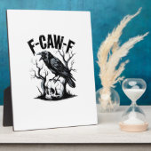 Halloween F-Caw-F Bird Crow Women Men Retro Classi Fotoplaat (Zijkant)