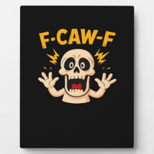 Halloween F-Caw-F Schedel Fotoplaat
