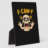 Halloween F-Caw-F Schedel Fotoplaat (Zijkant)
