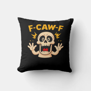Halloween F-Caw-F Schedel Kussen