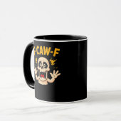 Halloween F-Caw-F Schedel Mok (Voorkant links)