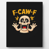 Halloween F-Caw-F Skull Fotoplaat (Voorkant)