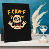 Halloween F-Caw-F Skull Fotoplaat (Zijkant)