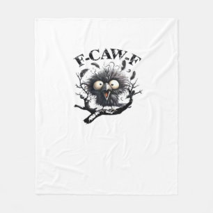 Halloween F-Caw-F Vogel Cool Uniek Fleece Deken