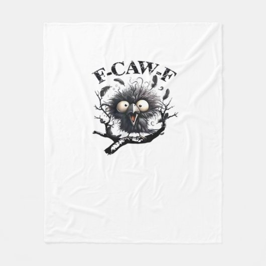 Halloween F-Caw-F Vogel Cool Uniek Fleece Deken (Voorkant)