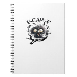 Halloween F-Caw-F Vogel Cool Uniek Notitieboek