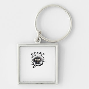 Halloween F-Caw-F Vogel Cool Uniek Sleutelhanger