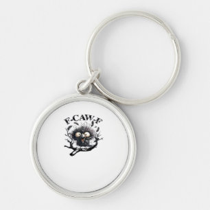 Halloween F-Caw-F Vogel Cool Uniek Sleutelhanger