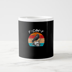 Halloween F-Caw-F Vogel F-Caw-F Kraai Vrouwen Mann Grote Koffiekop