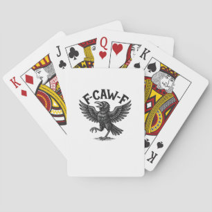 Halloween F-Caw-F Vogel Kraai Vrouwen Mannen Minim Pokerkaarten