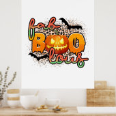 Halloween Fab Boo Lous Birthday Poster (Keuken)