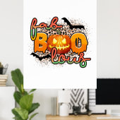 Halloween Fab Boo Lous Birthday Poster (Thuiskantoor)