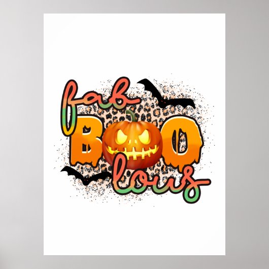 Halloween Fab Boo Lous Birthday Poster (Voorkant)