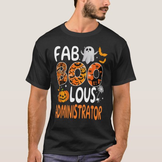Halloween Faboolous Administrator Funny Mannen Vro T-shirt (Voorkant)