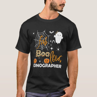 Halloween Faboolous Sonograaf Echoscopist Cardiale T-shirt