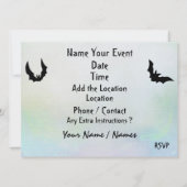 Halloween Fabulous Vector Art Party - Uitnodiging (Achterkant)