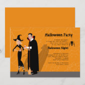 Halloween "Face in Hole" Uitnodiging (Voorkant / Achterkant)