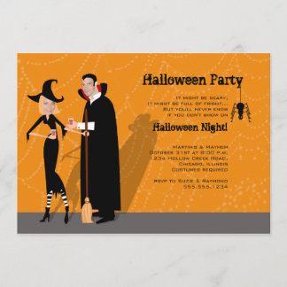 Halloween "Face in Hole" Uitnodiging
