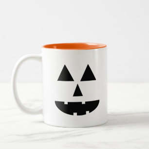 Halloween Face Tweekleurige Koffiemok
