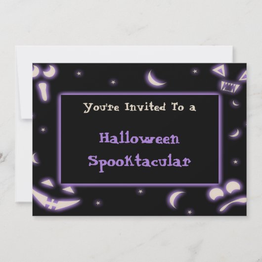 Halloween Faces Kaart (Voorkant)