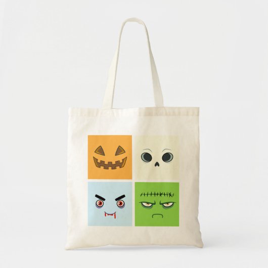 Halloween Faces Tote Bag (Voorkant)