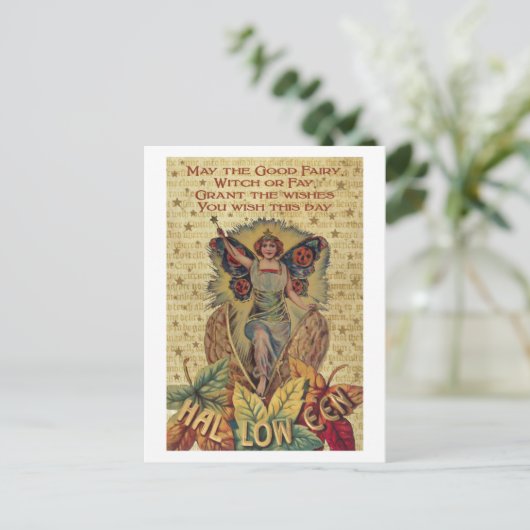 Halloween Fairy Briefkaart (Staand voorkant)