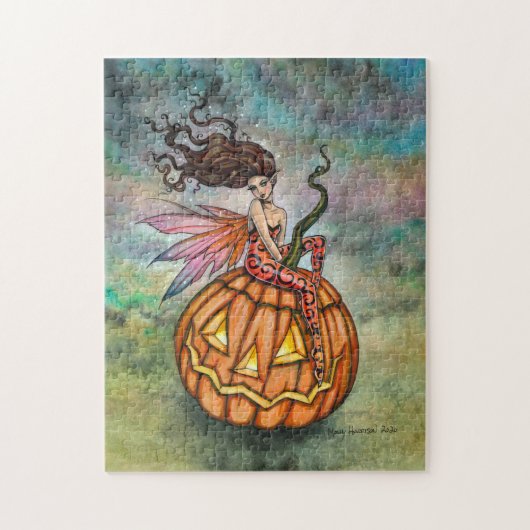 Halloween Fairy Fantasy Art beroemd gemaakt door M Legpuzzel (Verticaal)