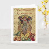 Halloween Fairy Kaart (Gele Bloem)