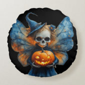 Halloween Fairy Rond Kussen (Voorkant)