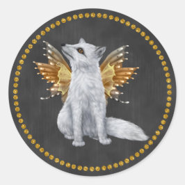 Halloween Fairy White Fox Sticker