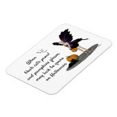Halloween Fairy with Pumpkin Flexible Magnet Magneet (Linkerzijde)