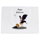 Halloween Fairy with Pumpkin Gift Bag Groot Cadeauzakje (Voorkant)