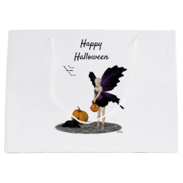 Halloween Fairy with Pumpkin Gift Bag Groot Cadeauzakje