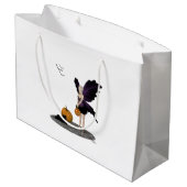 Halloween Fairy with Pumpkin Gift Bag Groot Cadeauzakje (Achterkant Gekanteld)