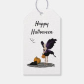 Halloween Fairy with Pumpkin Gift Label Cadeaulabel (Voorkant)
