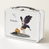 Halloween Fairy with Pumpkin Metal Lunchbox (Voorkant)