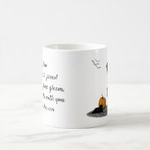 Halloween Fairy with Pumpkin Quote Coffee Mok (Center)